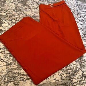 Cato Women's Vibrant Orange Trousers with elastic waist and pockets 22/24W
